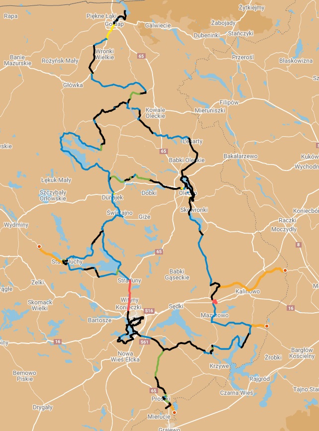 Prawie 300 km nowoczesnej trasy rowerowej na Mazurach